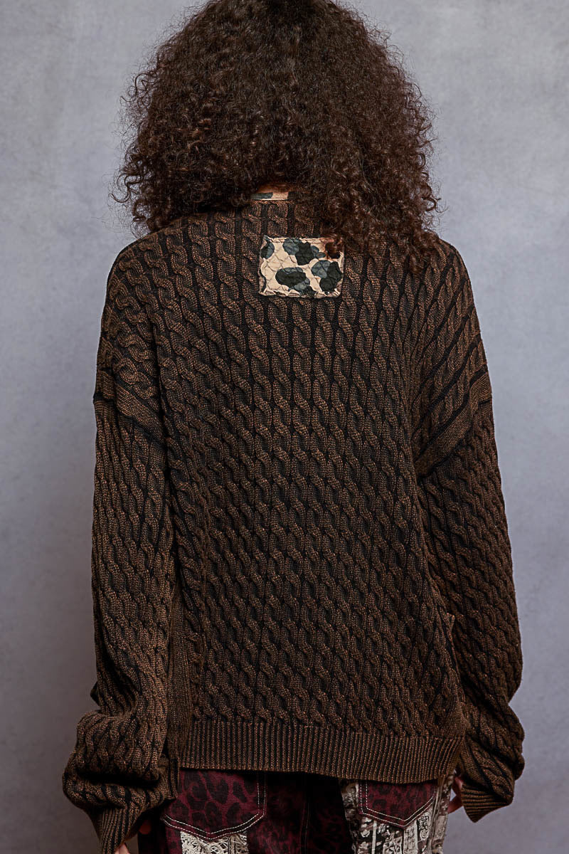 Pol: Blackened Brown sweater
