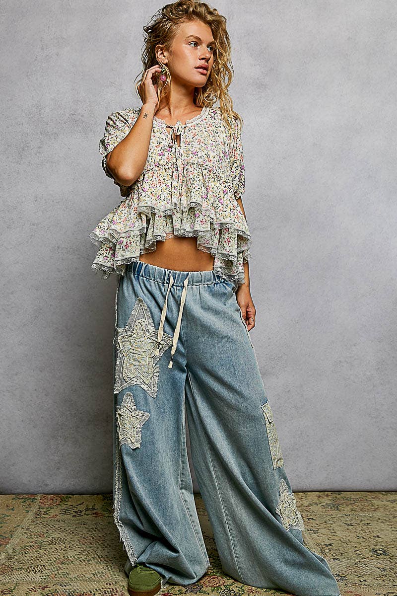 POL: Ruffle Detail Top
