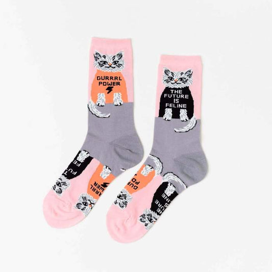 Future Is Feline Socks
