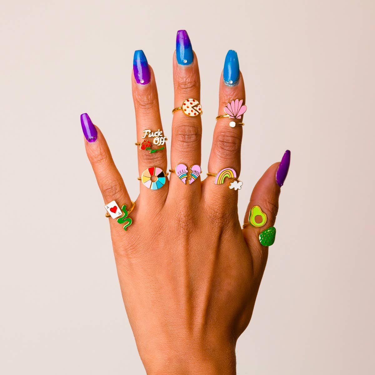 Swear Word Adjustable Ring