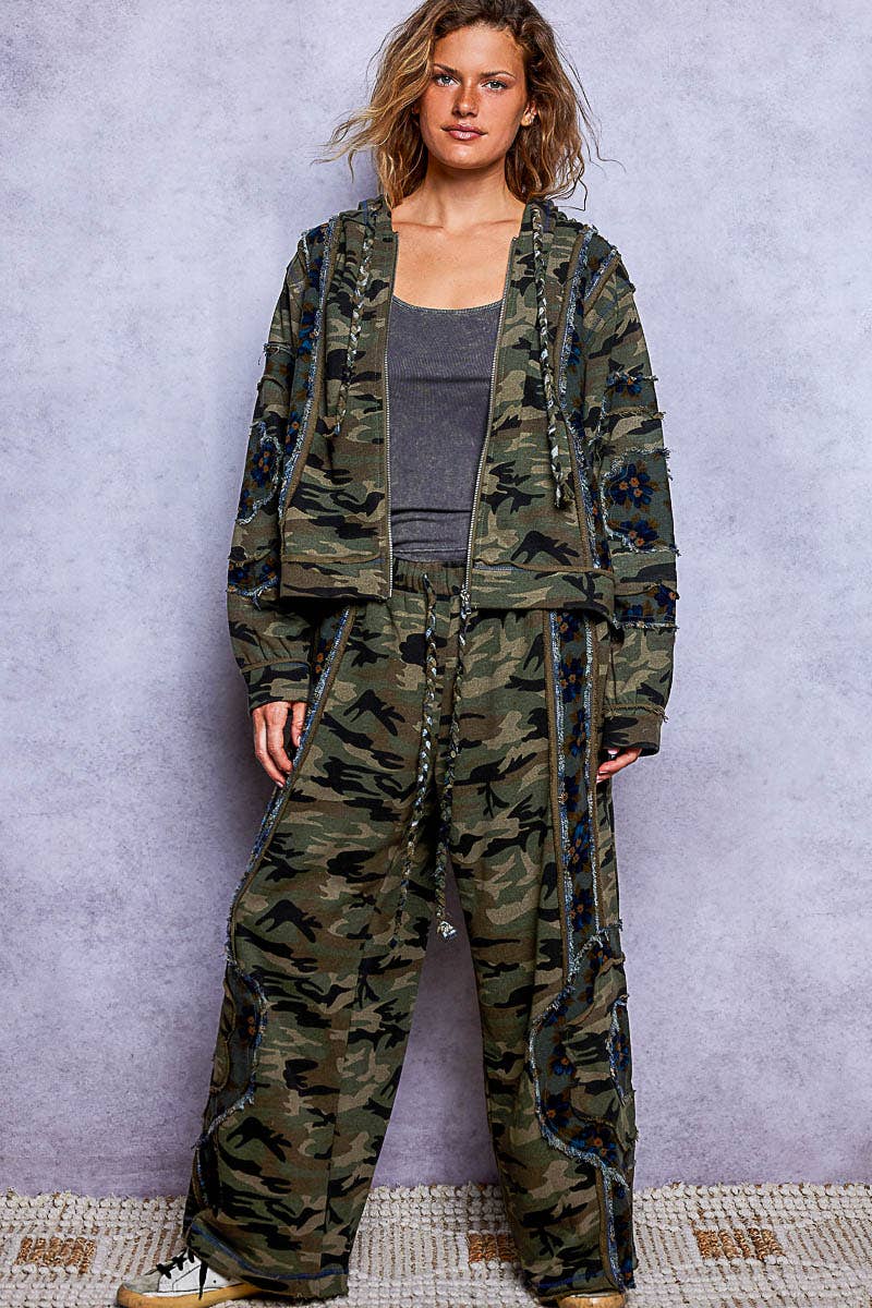 POL: Camo Patch Pants
