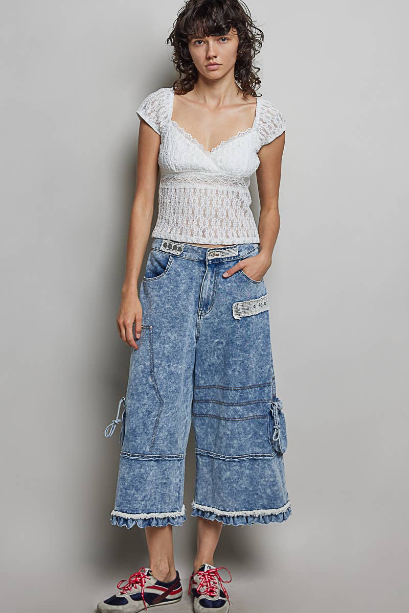 POL: Soft Touch Crop Cargos