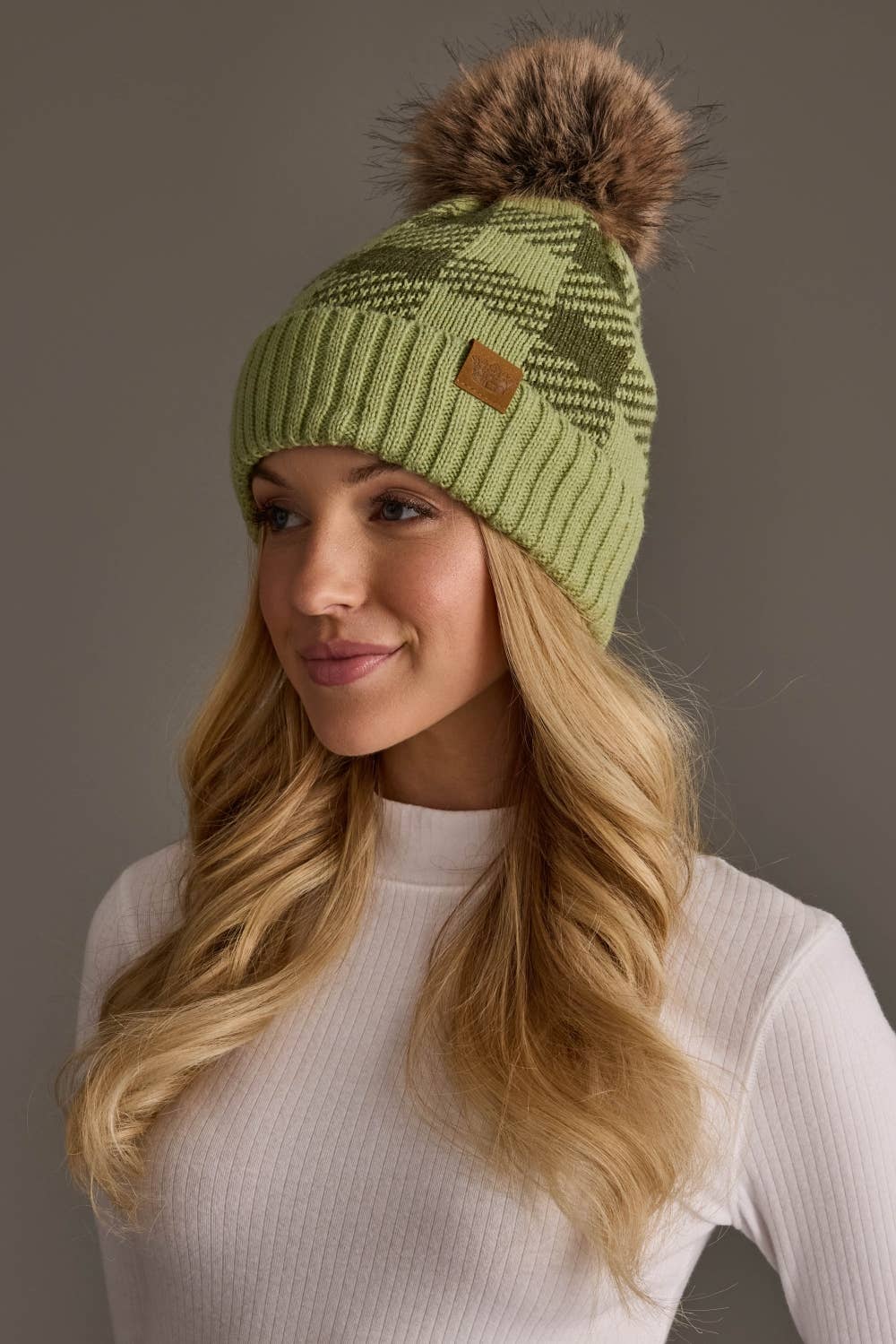 Green Plaid Hat