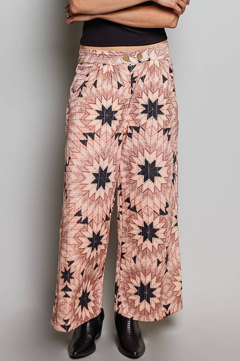 POL: Geo Star Quilted Pants