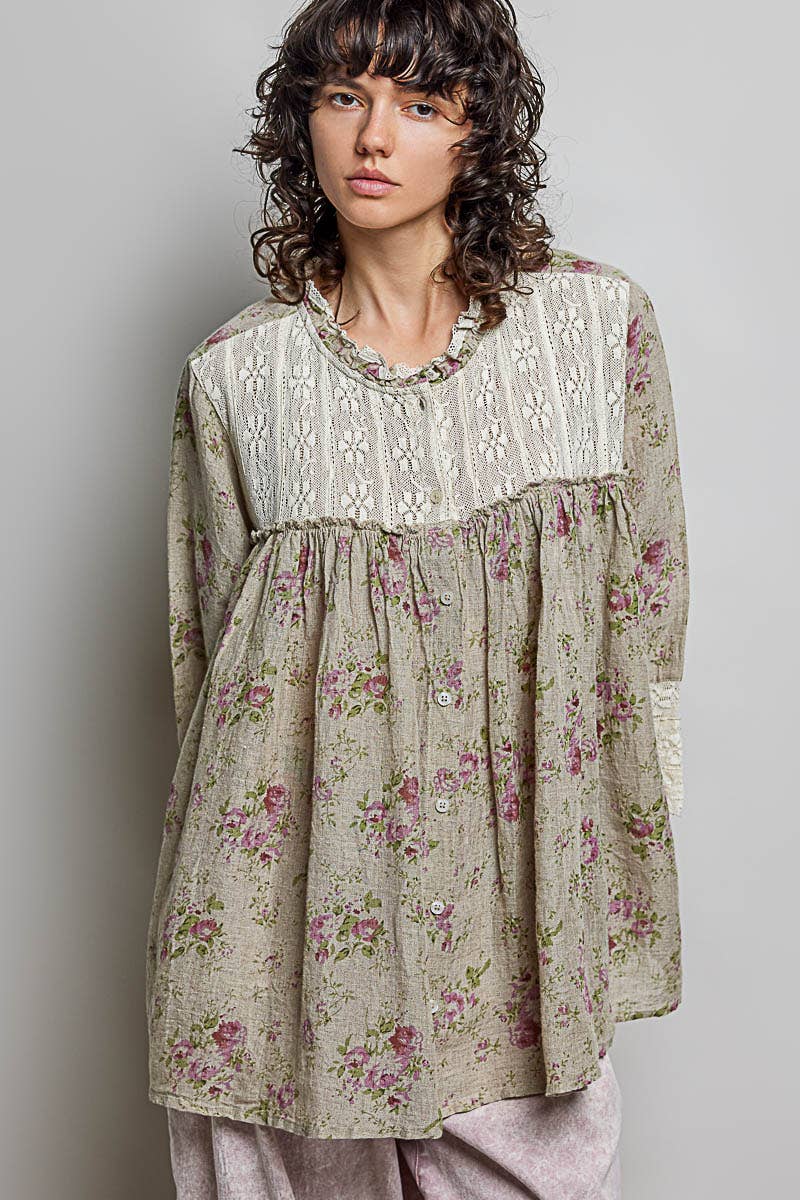 POL: Flowy Lace  Blouse