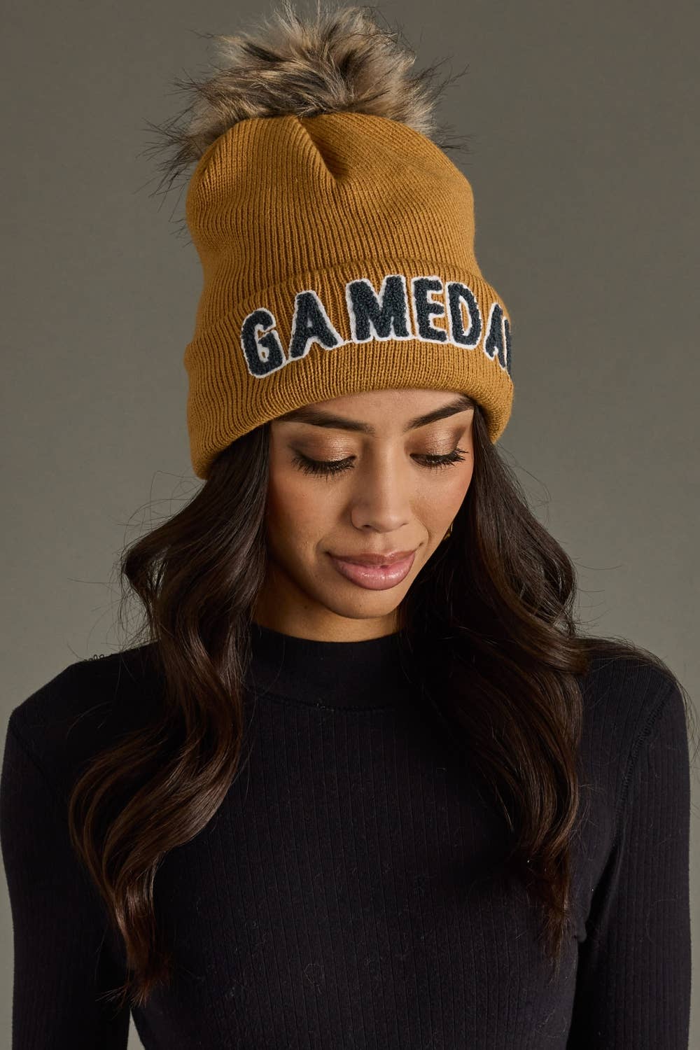 Camel & Gray Game Day Hat