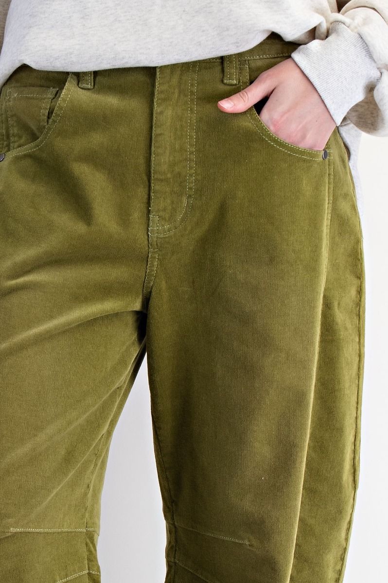 Corduroy Barrel Pants