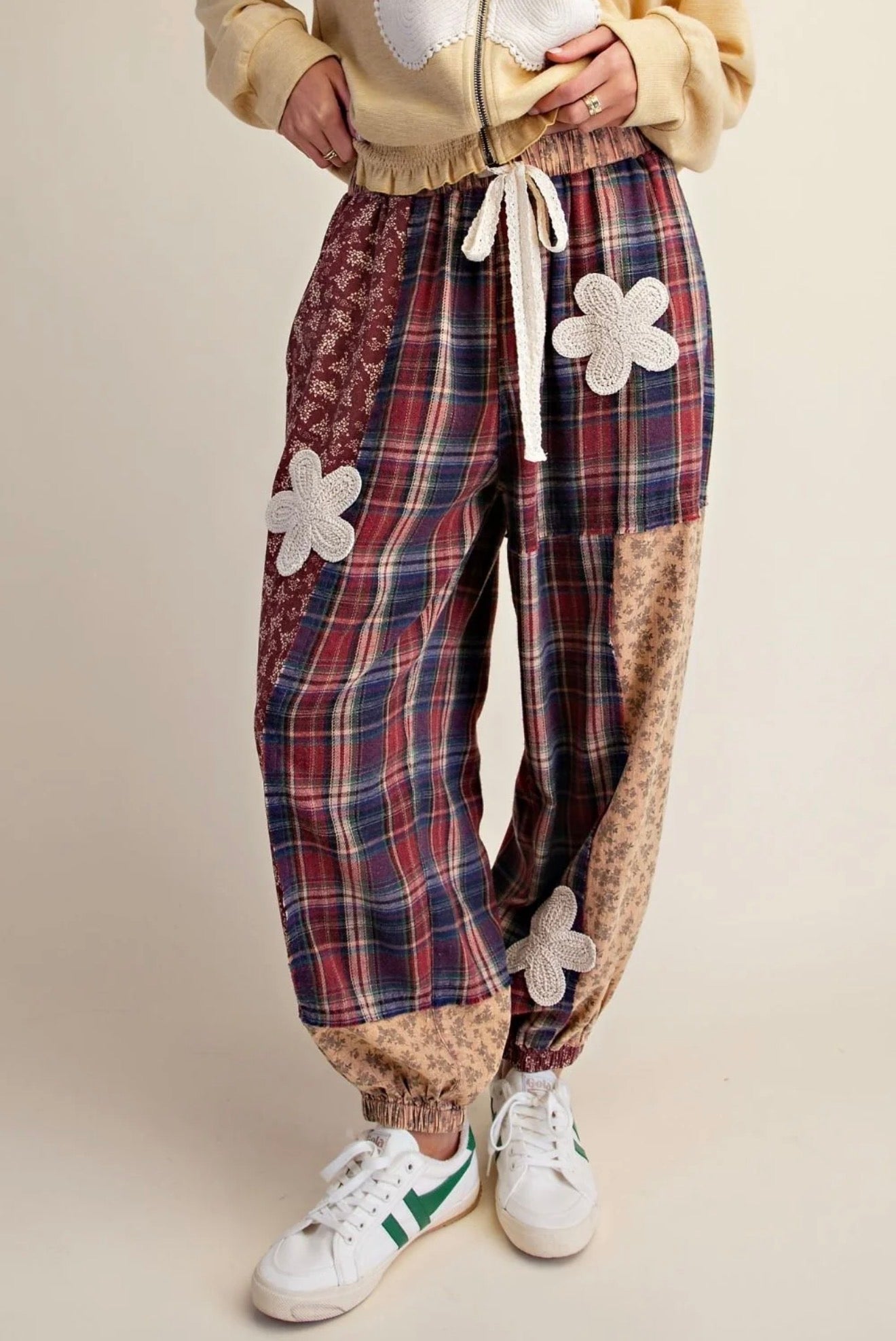 Plaid Mix Joggers