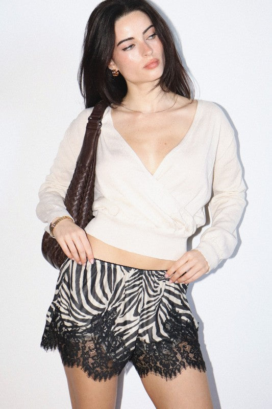 Zebra Print Shorts