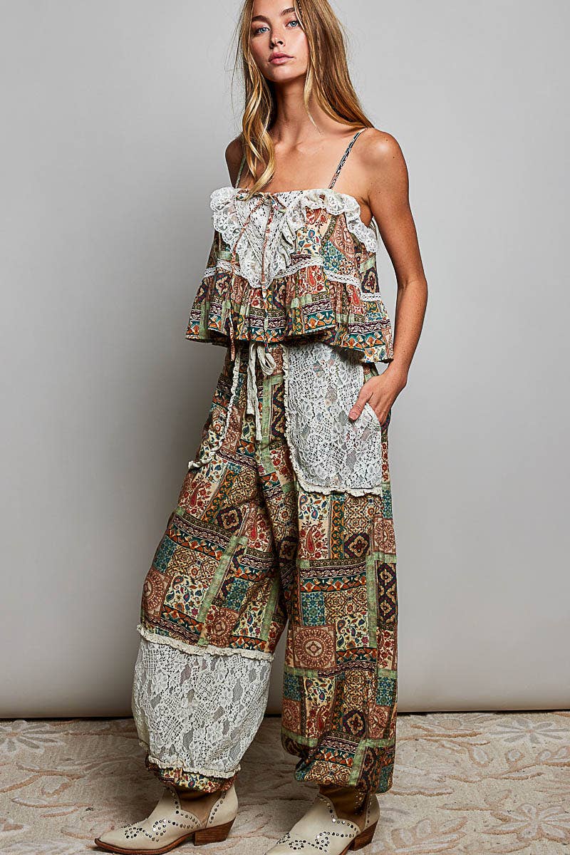 POL: Mosaic Print Pants