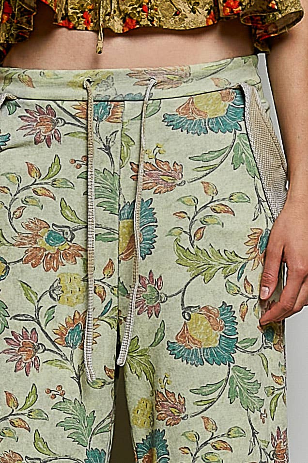 POL: French Terry Print Pants