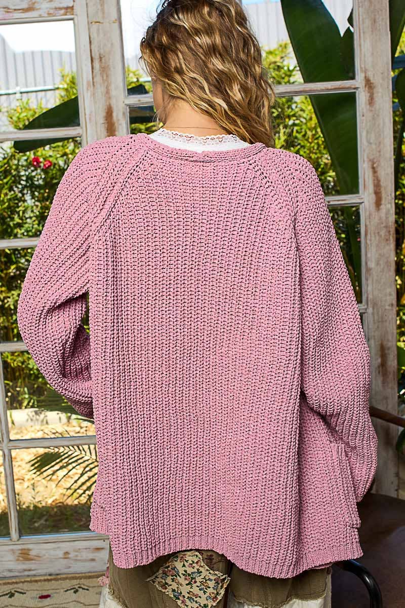 POL: Chenille Open Cardi