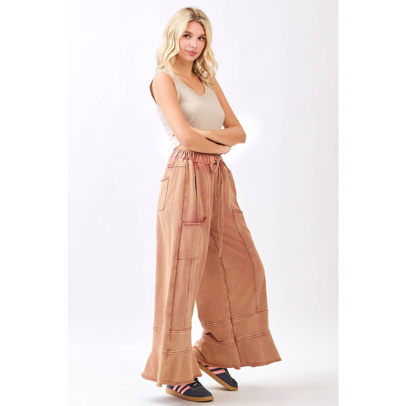 Terry Ruffle Pants