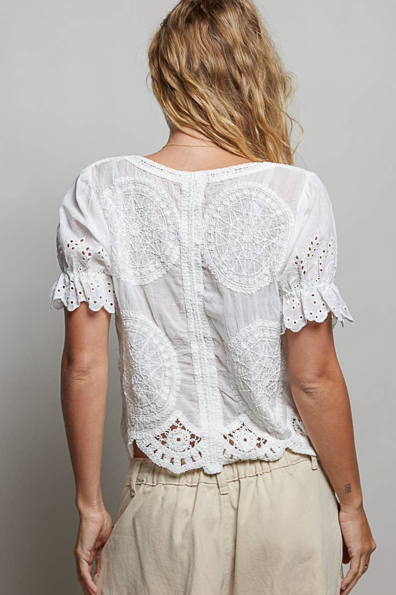 POL: Button Crochet Top