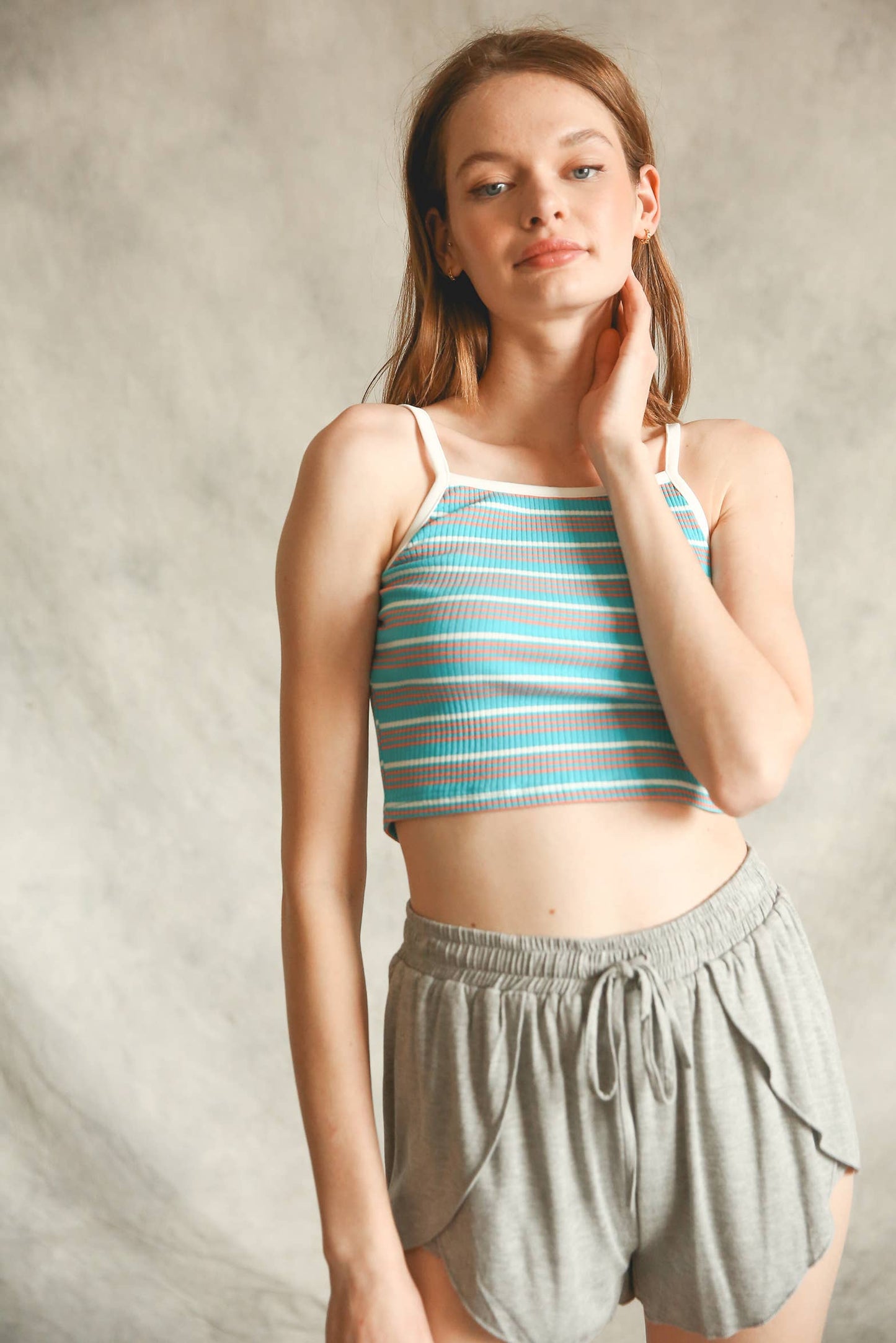 Striped Crop Cami