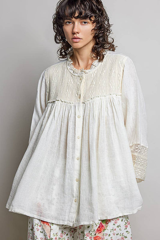 POL: Flowy Lace  Blouse