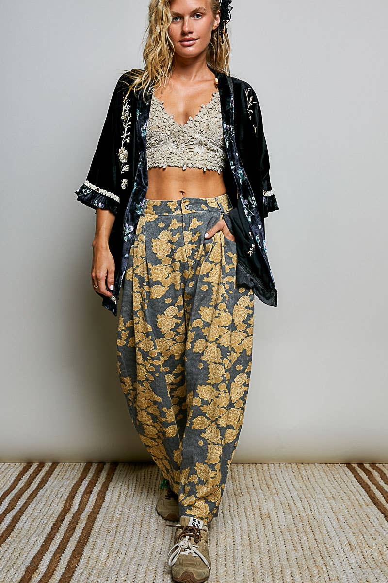POL: Velvet Ruffle Cardi