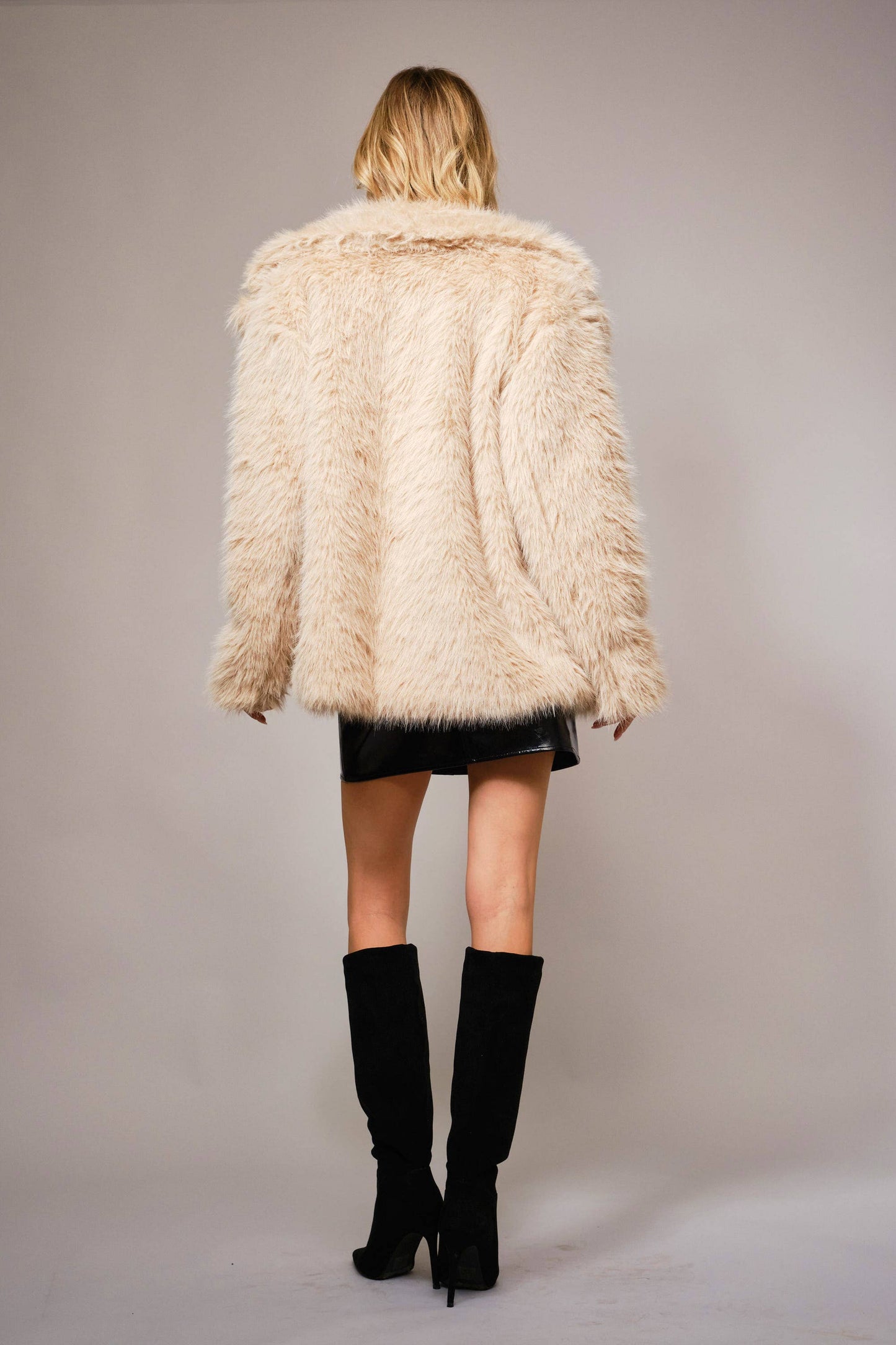 Shaggy Faux Fur Coat