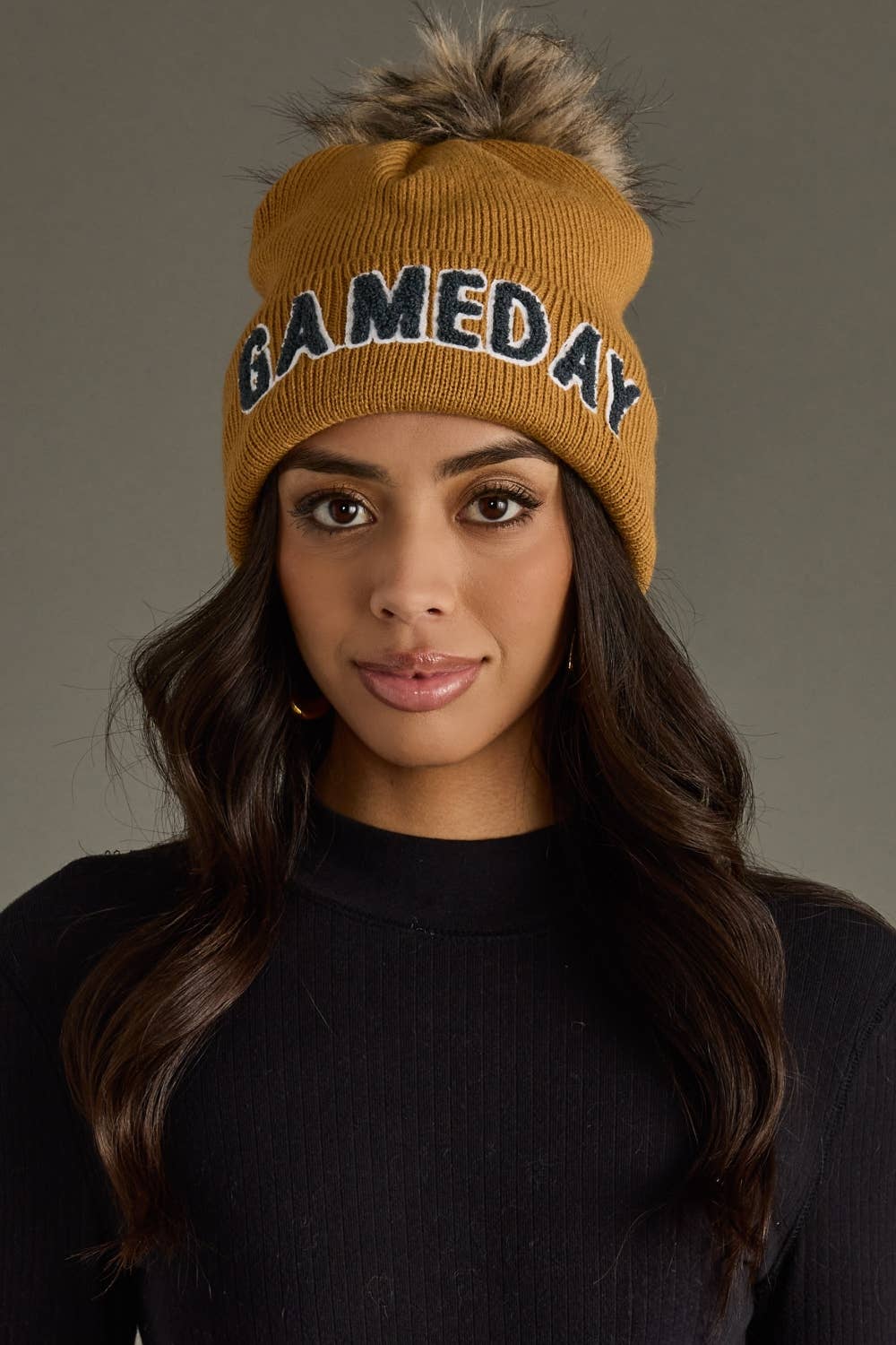 Camel & Gray Game Day Hat