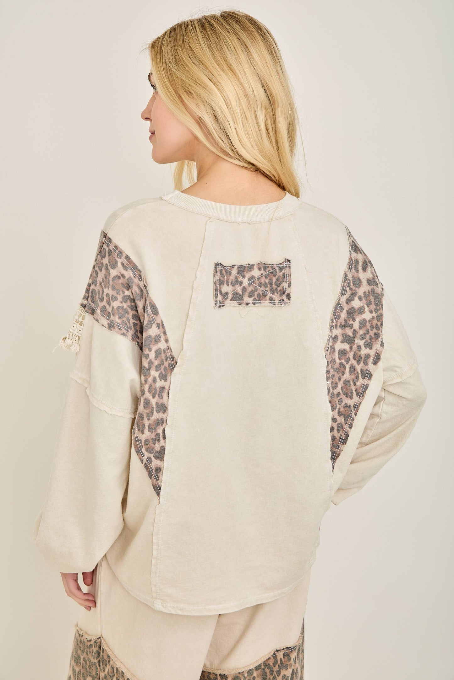 Cheetah Fringe Top