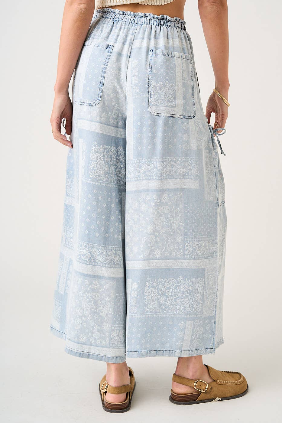 PAISLEY PRINT PANTS