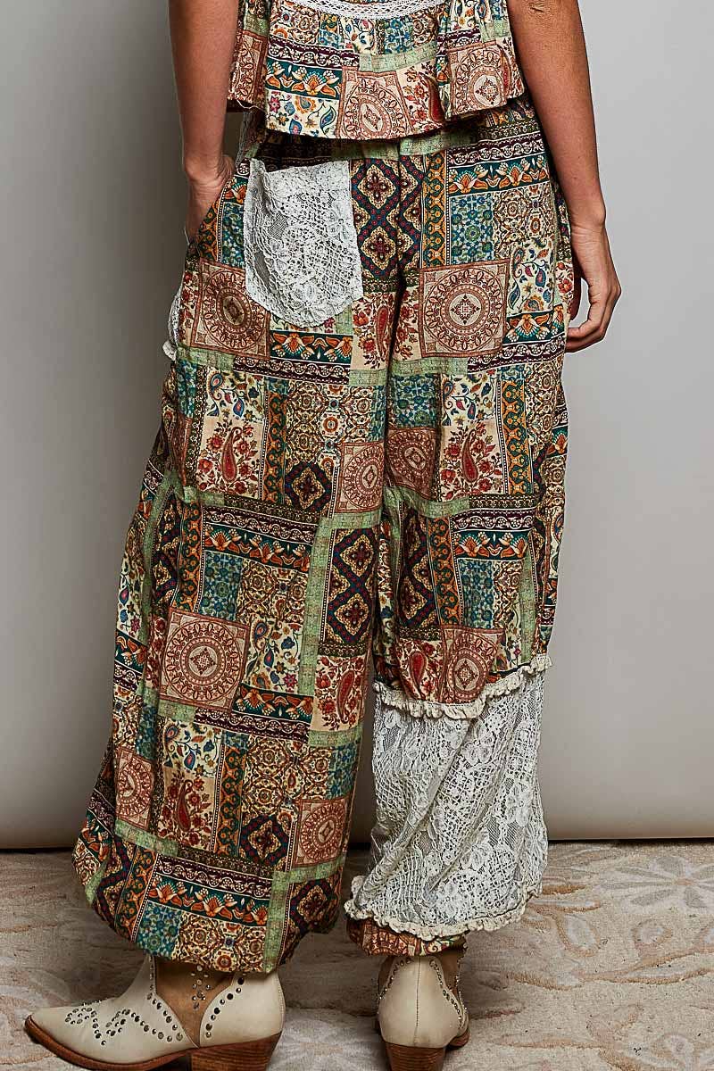 POL: Mosaic Print Pants