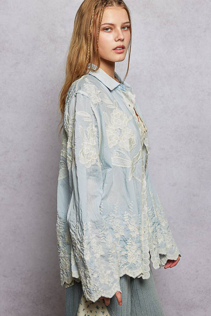 POL: Scalloped Edge Shirt