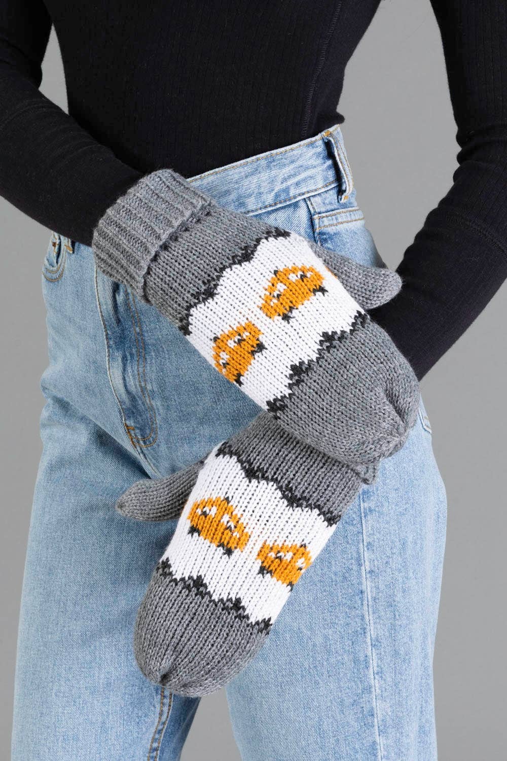 Gray Fox Mittens