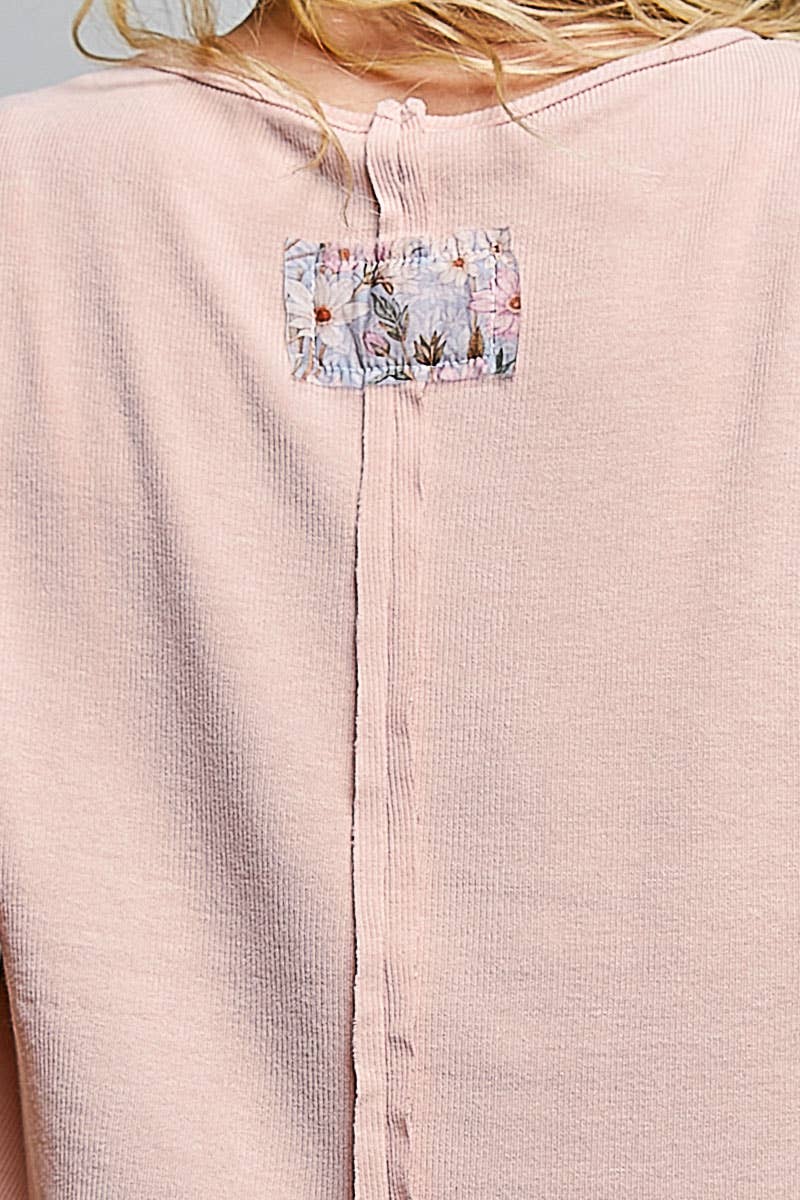 POL: Floral Strip Top