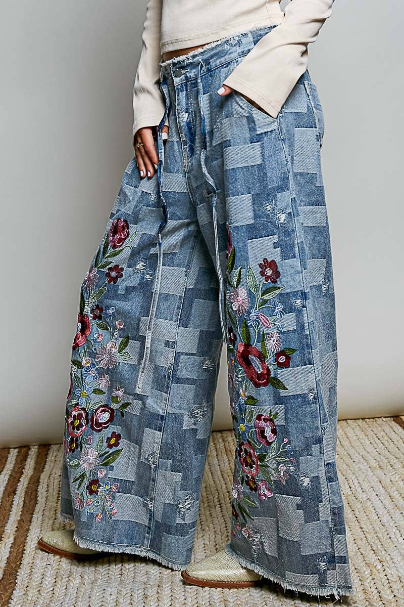 Trompe l'oeil Denim Pants