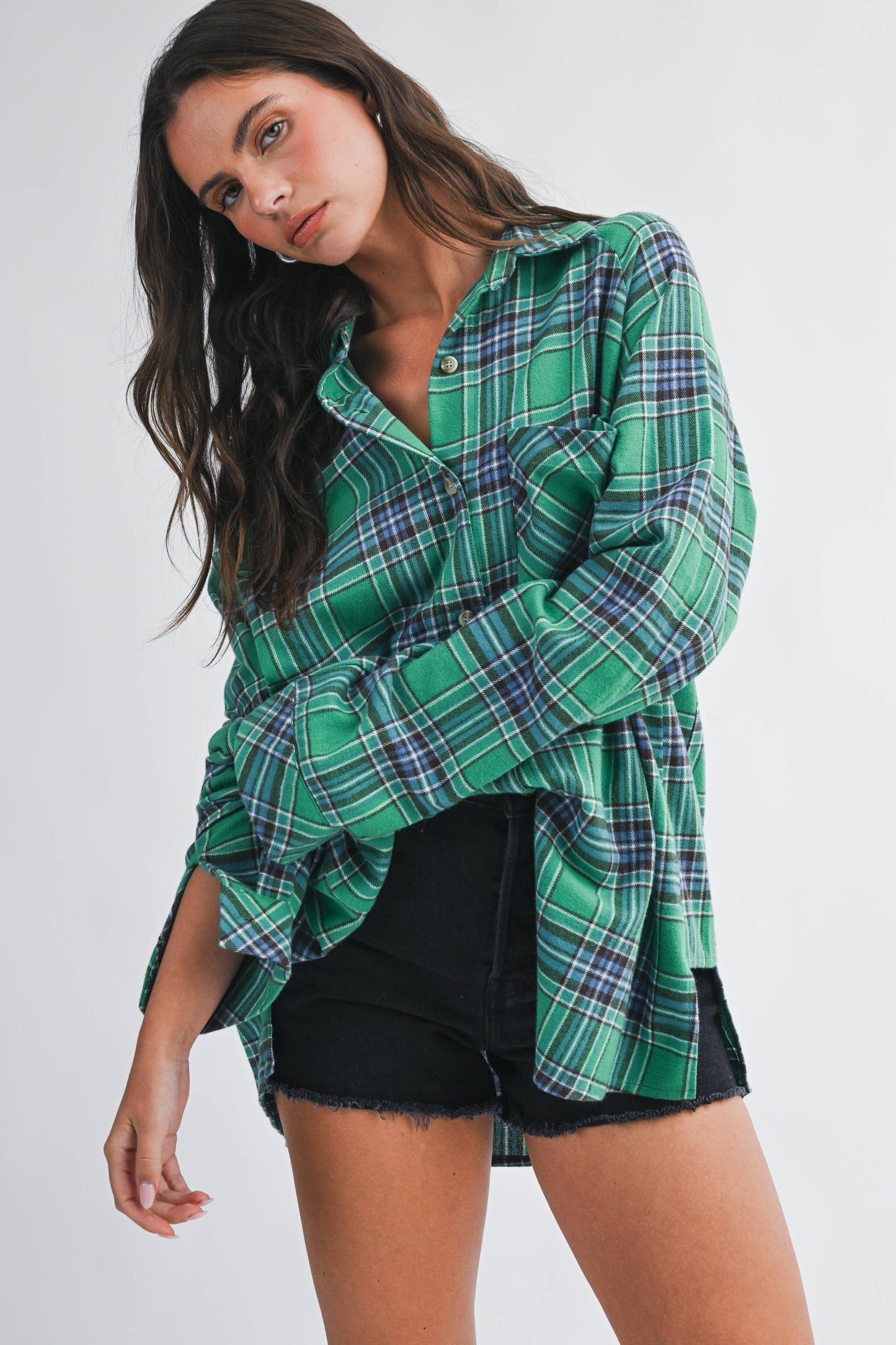 Oversized Flannel  Shirt