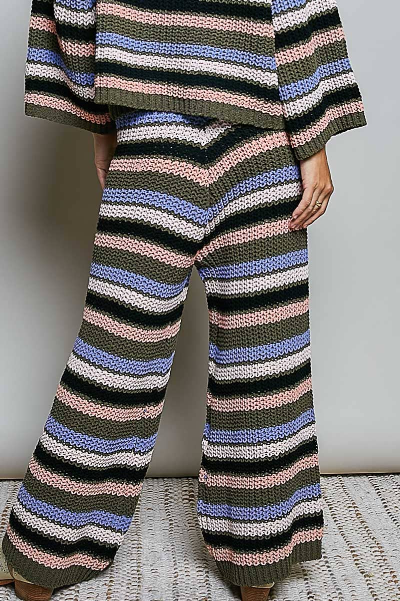 POL: Striped Sweater Pant