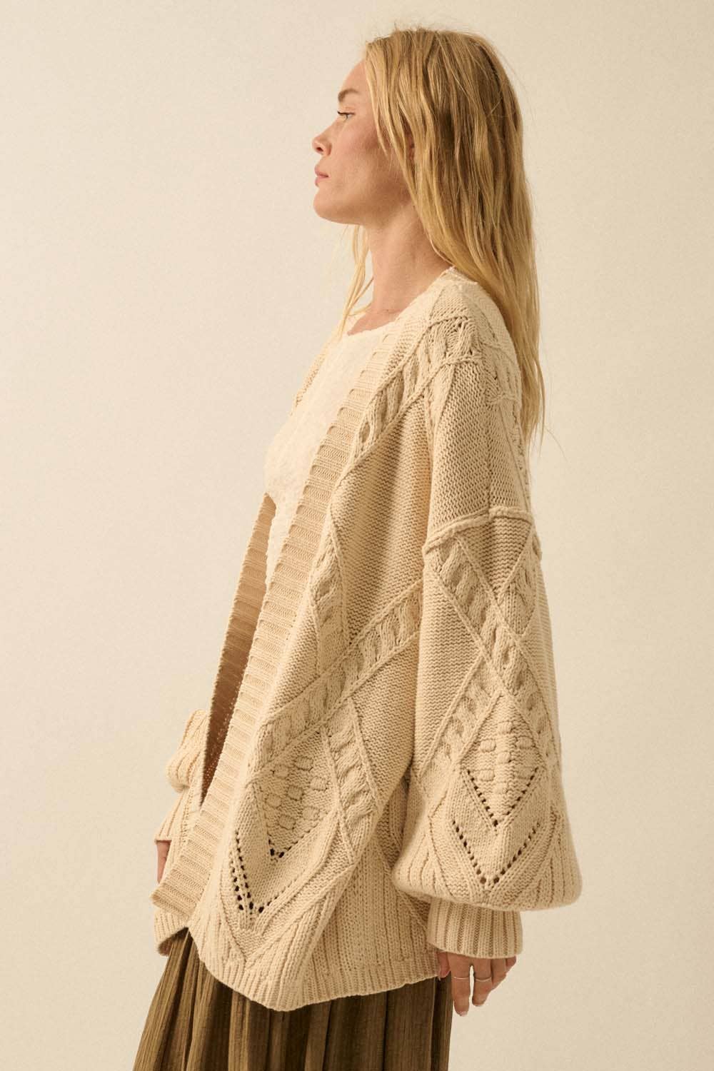 Balloon Sleeve Cardi