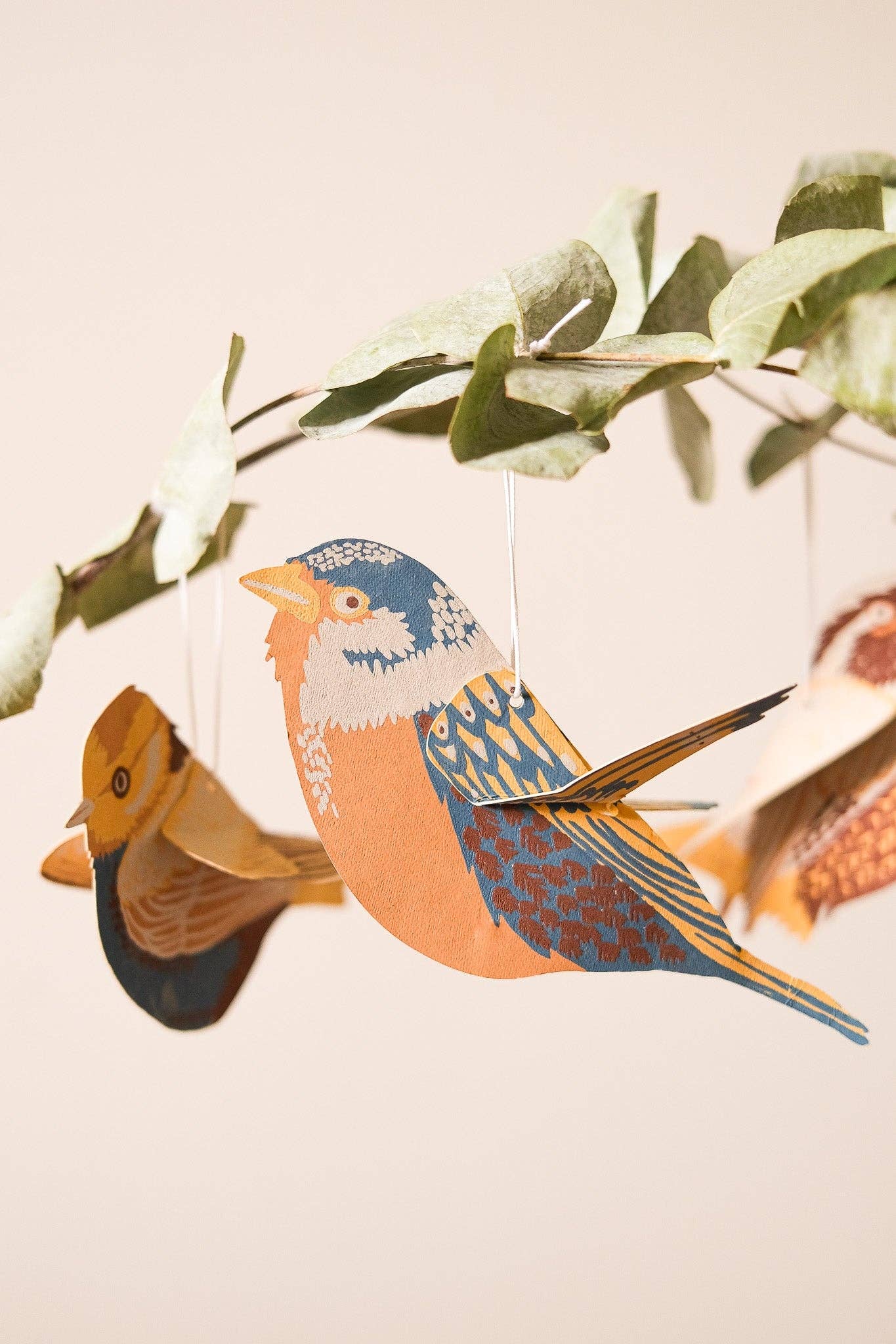 PAPER BIRD ORNAMENTS