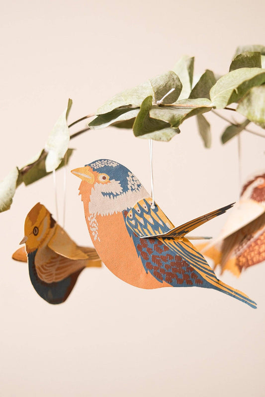 PAPER BIRD ORNAMENTS