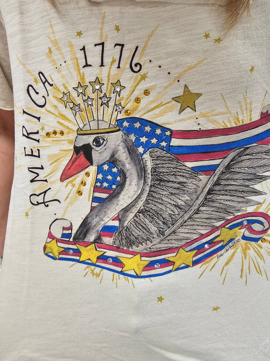 RARE BIRD: America Swan Tee