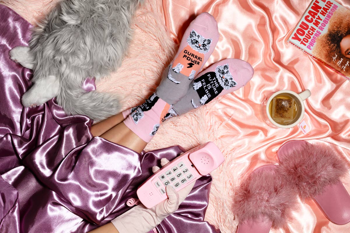 Future Is Feline Socks