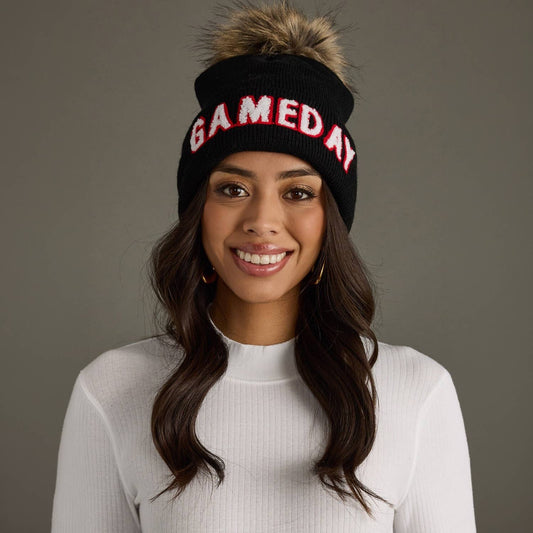 Black, White & Red Game Hat