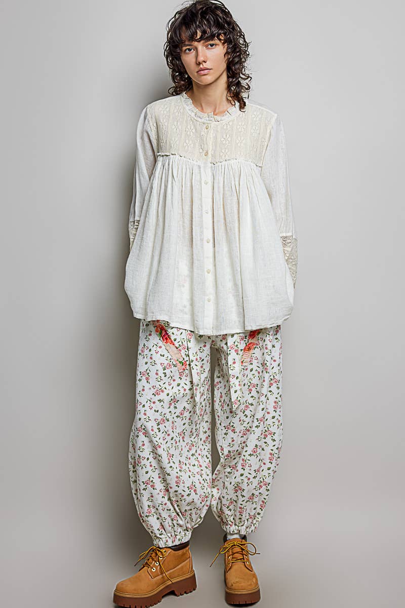 POL: Flowy Lace  Blouse