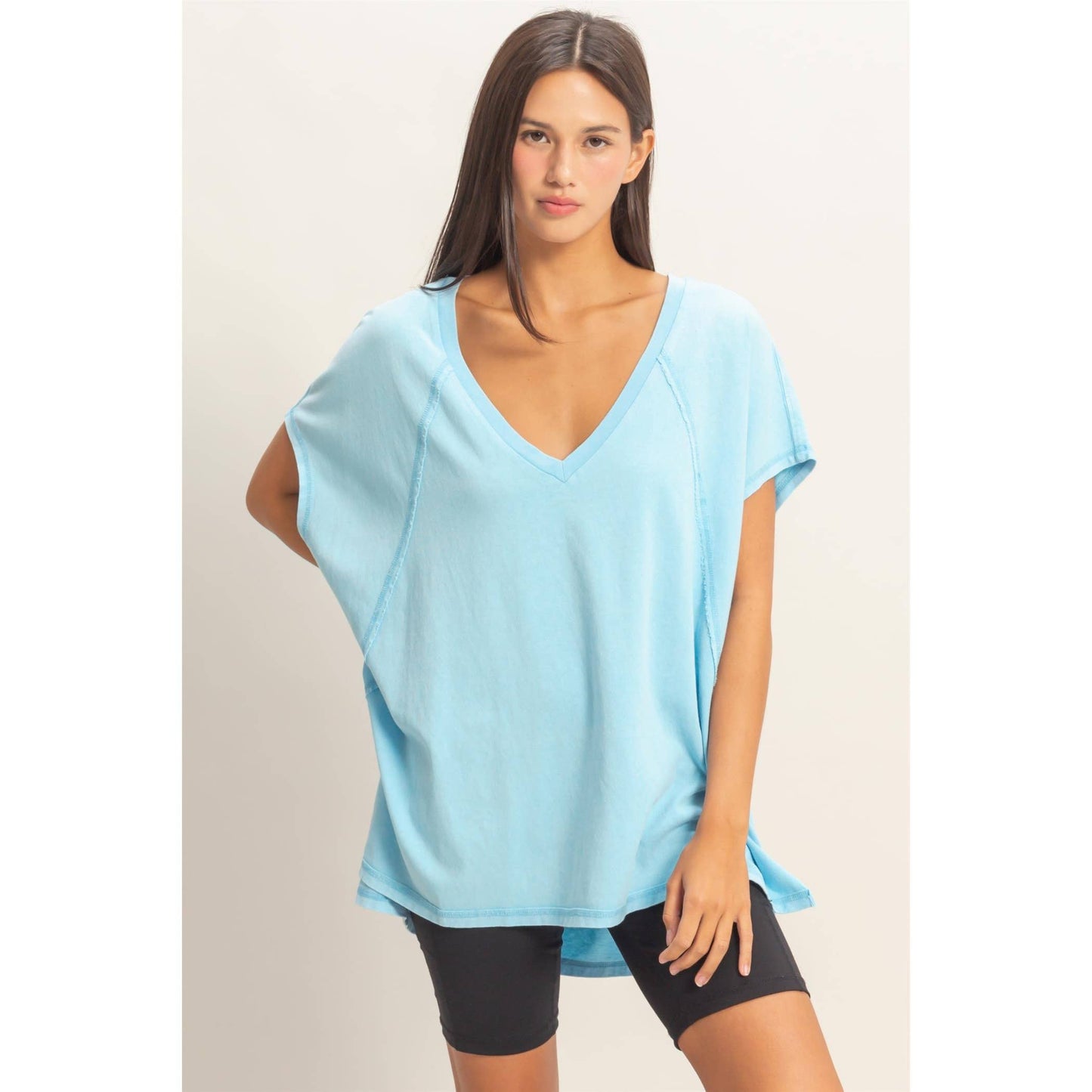 Oversized V-Neck Top