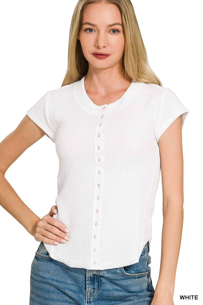 Waffle Snap Tee