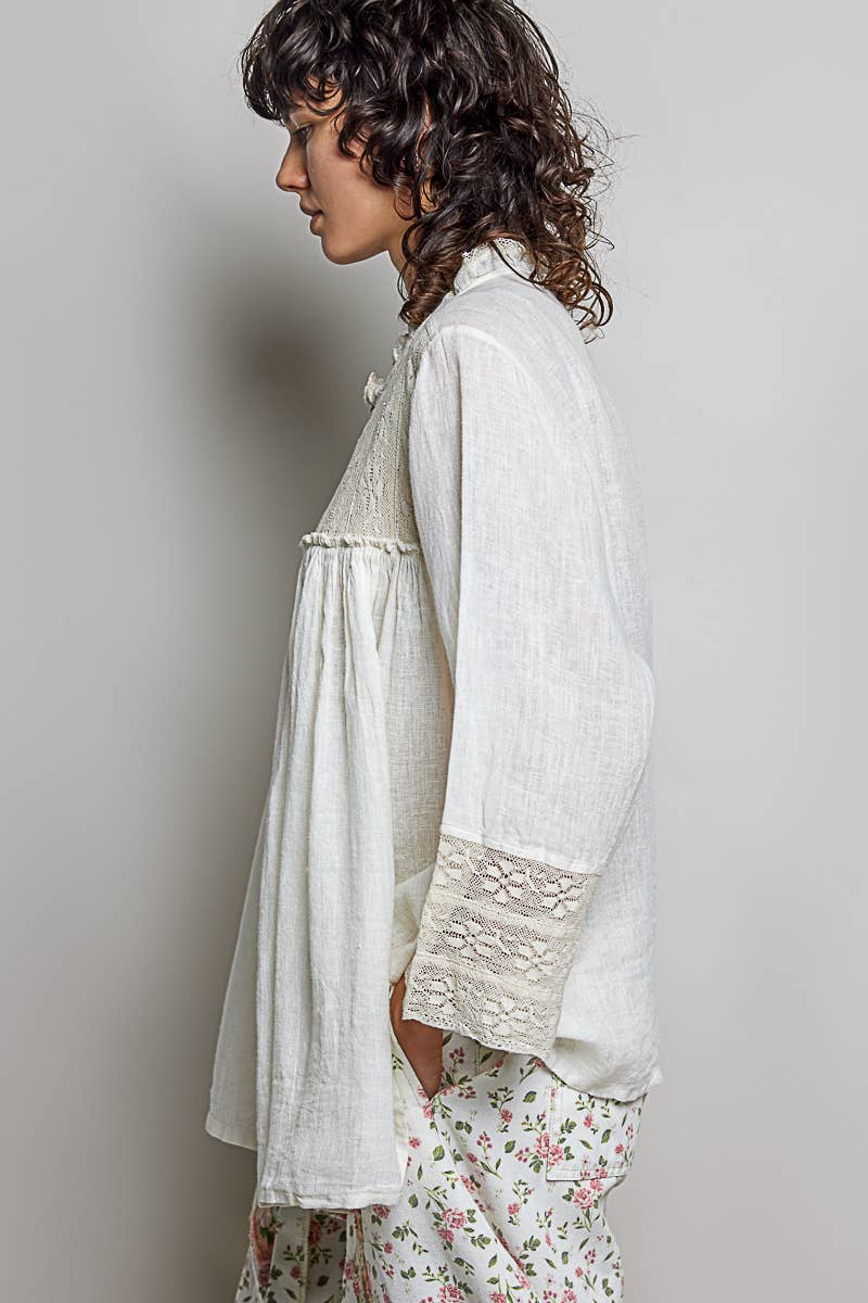 POL: Flowy Lace  Blouse