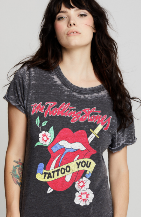 Rolling Stones Tattoo Burn Out Tee