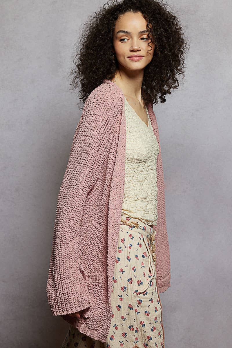 POL: Chenille Open Cardi