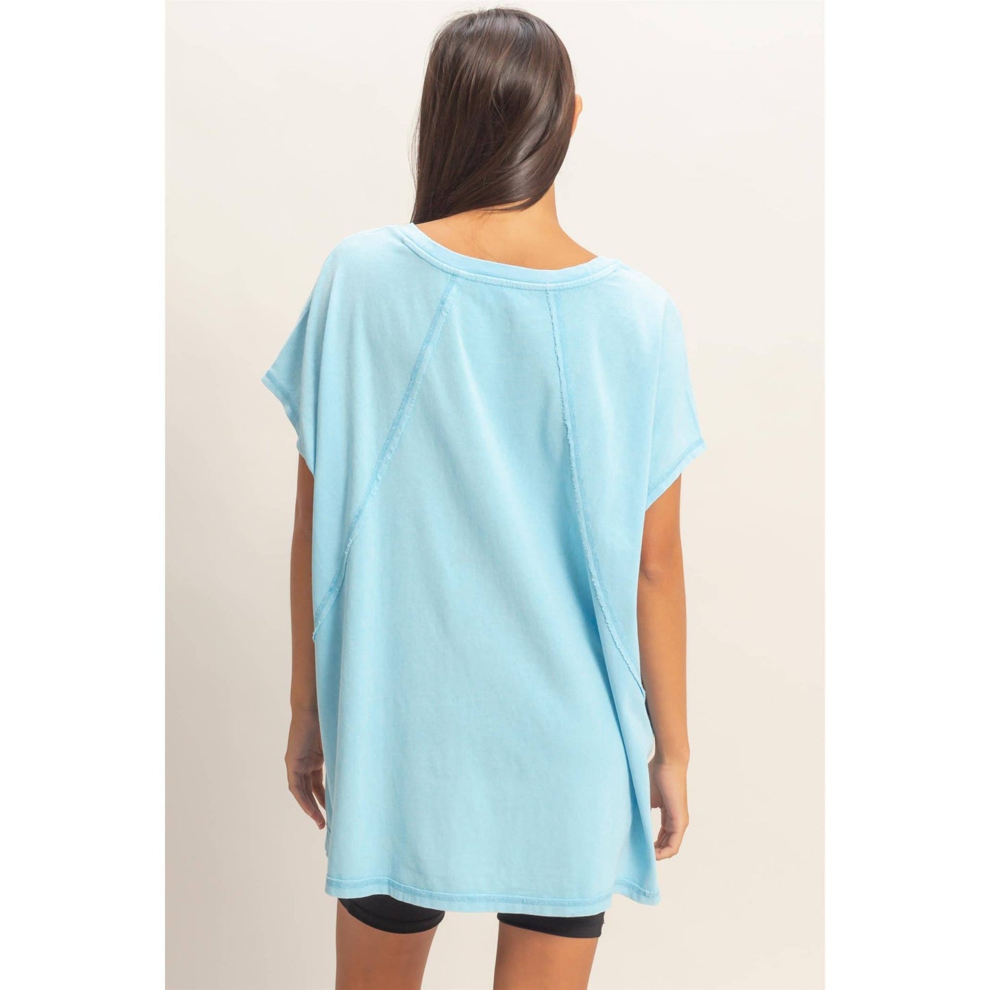 Oversized V-Neck Top