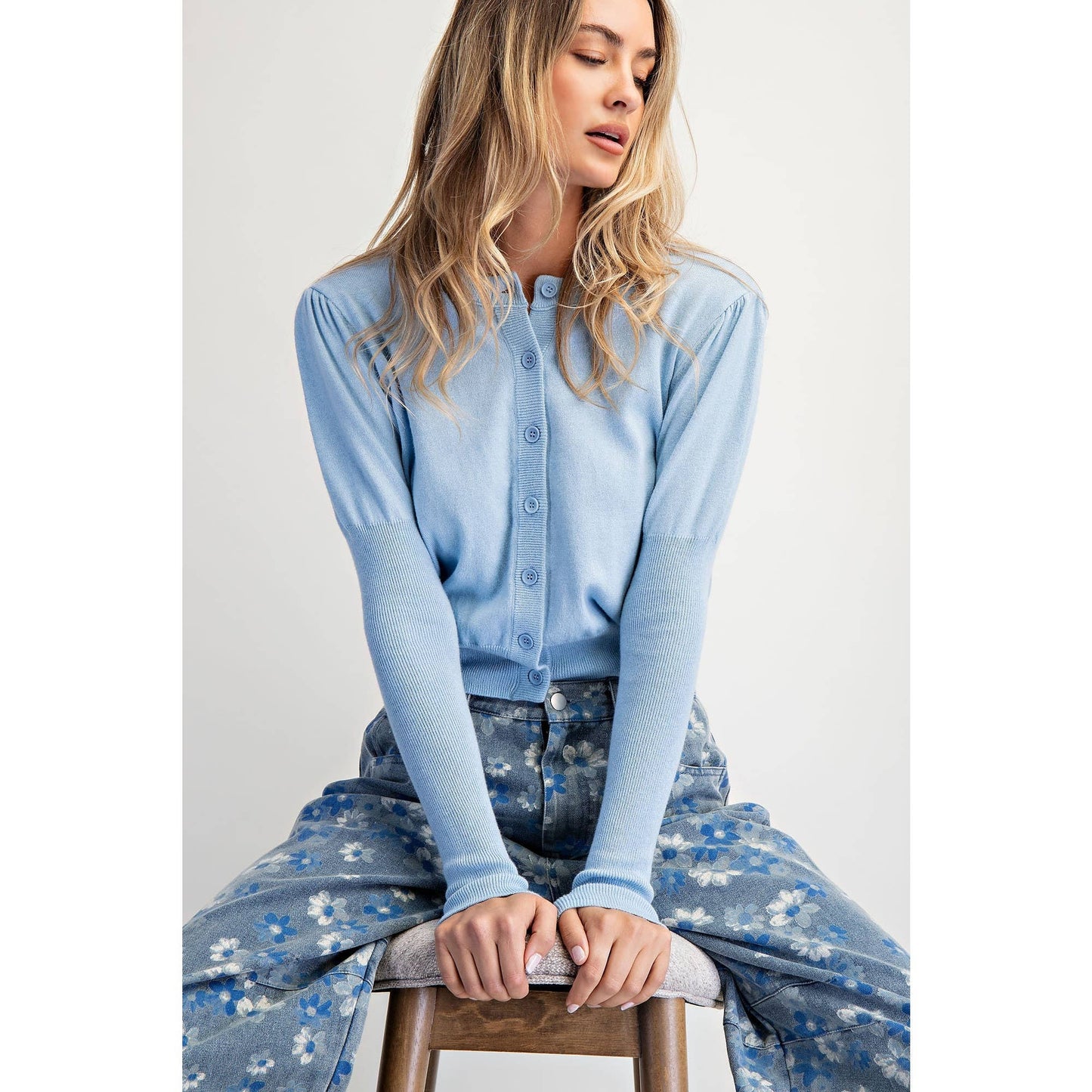 GOOD LUCK PRINTED BARREL JEANS