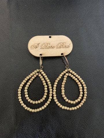 Gold Teakwood Earrings