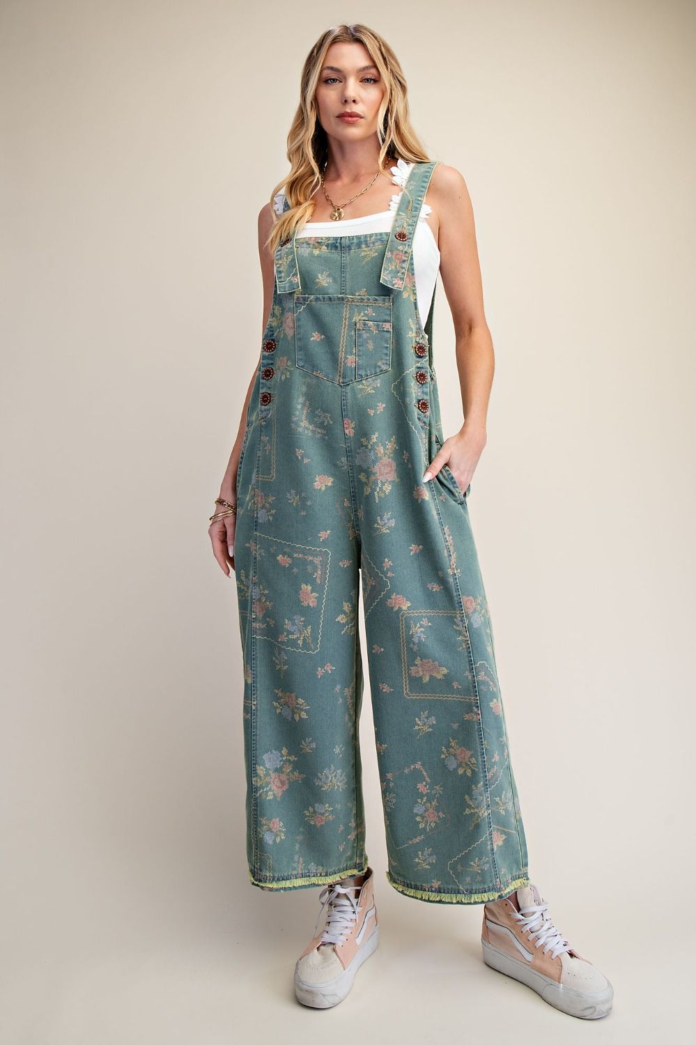 Vintage Flower Overalls