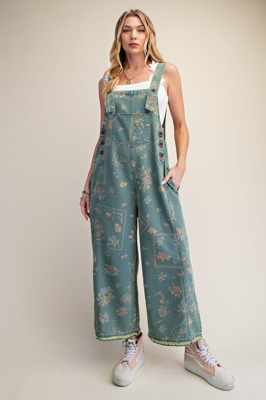 Vintage Flower Overalls