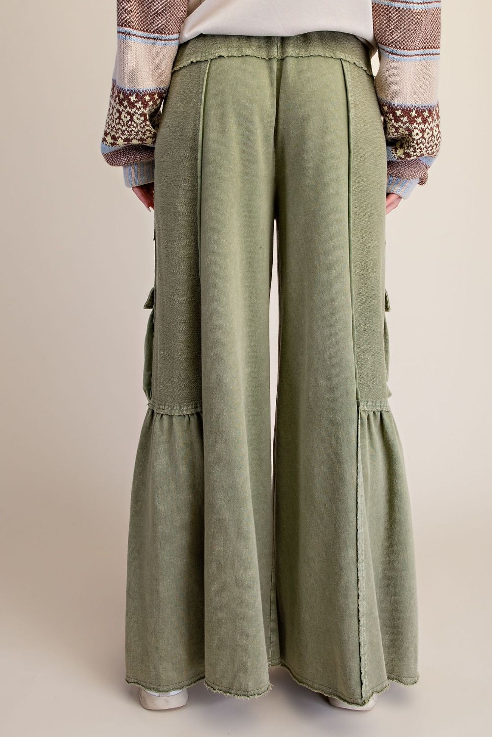 Washed Terry Knit Pants
